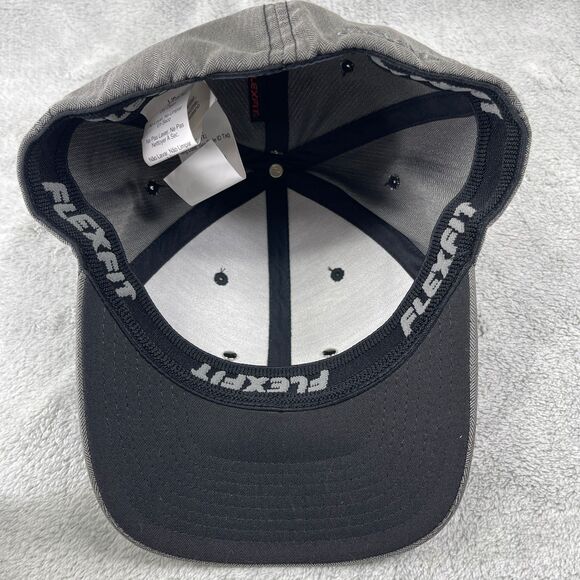 Oakley Hat Men's Flexfit L/XL Metal Gas Can Logo Flex Fit Cap Grey - Picture 9 of 11